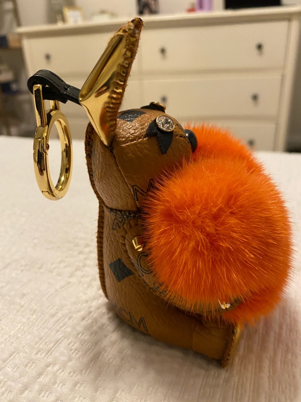 MCM Visetos Rabbit Keychain - Picture 2 of 8